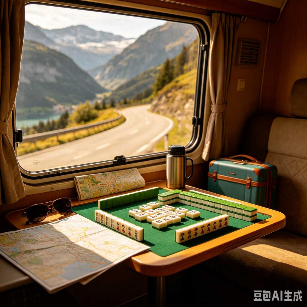 antique style mahjong set