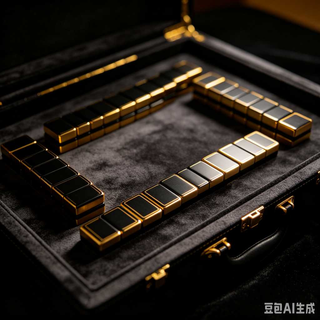 metallic finish mahjong set